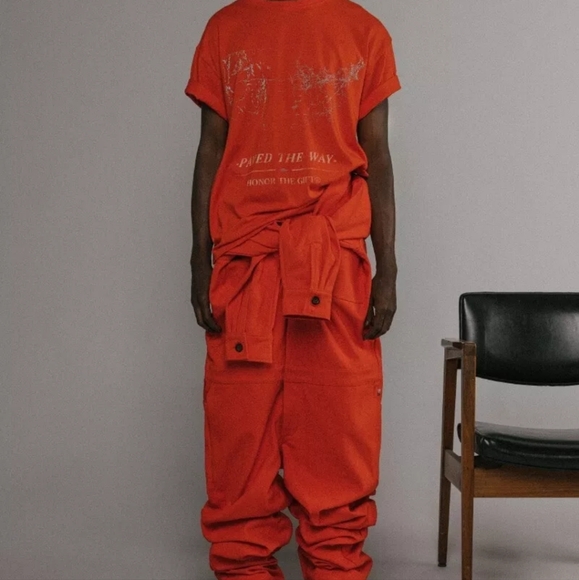 NWT Russell Westbrook HTG spring/summer 2023 collection orange shop suit mens L